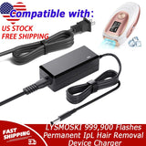 12V Charger for LYSMOSKI 999,900 Flashes Permanent IpL Hair Removal Device
