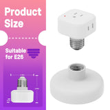 E26 4 Prong Design Light Bulb Socket Adapter
