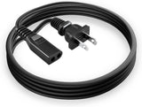 Power Cord for KENIC KE-01P E155176 7A 125V 2 Prong Polarized Square Round Plug