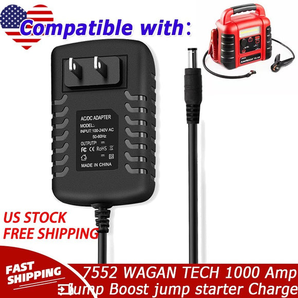 WALL Charger AC adapter for 7552 WAGAN TECH 1000 Amp Jump Boost jump starter