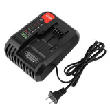 Quick Charger For BLACK+DECKER 20V MAX Lithium Battery Charger BDCAC202B