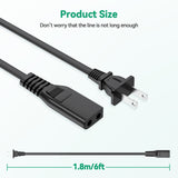 Power Cord for Janome Sewing Machines 653524007 Janome MC6600 HD9 MC9500P MC6500