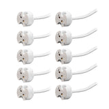 Ceramic Bi-Pin Socket Adapter For G4 GU5.3 G6.35 GY6.35 Light Bulbs 10PCS