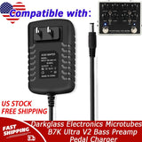AC Adapter For Darkglass Electronics Microtubes B7K Ultra V2 Bass Preamp Pedal