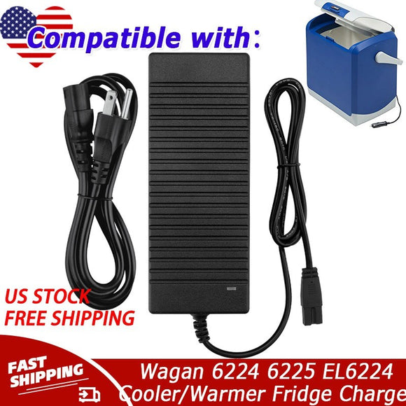 12V AC/DC Adapter Charger Power For Wagan 6224 6225 EL6224 Cooler/Warmer Fridge