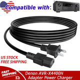 UL 6.6ft AC Power Cord Cable For Denon AVR-X4400H 9.2 Channel 4K Home Receiver
