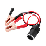 Cigarette Splitter Plug Extension Cord with Battery Alligator Clamps