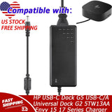 Adapter for HP USB-C Dock G5 USB-C/A Universal Dock G2 5TW13AA Envy 15 17 Series