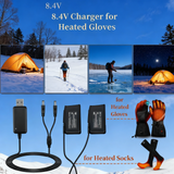 USB 5V to 8.4V Charger for 7.4V 3000 2200mAh Li-Polymer Battery Heated Socks