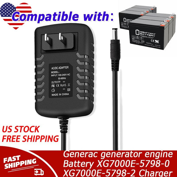 12V Adapter For Generac generator engine Battery XG7000E-5798-0 XG7000E-5798-2