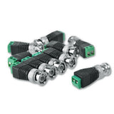 BNC Balun Connector - Coaxial/Cat5/6 Adapter for CCTV Surveillance Video Cameras