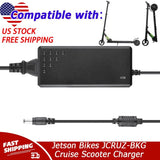 Replacement Charger for Jetson Electric Bikes JCRUZ-BKG Cruise Scooter Power Cord