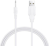 3ft White USB Vibrator Cable Cord for Rechargeable Adult Toys Vibrators Charger