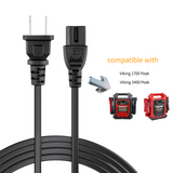 UL Power Cord for Viking 1700 3400  Peak Amp Portable Jump Starter 57044 57085