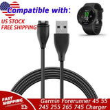Charger For Garmin Forerunner 45 55 245 255 265 745 945 955 965