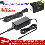 AC Adapter For Marbero M82 88Wh Portable Power Station 24000mAh Solar Generator