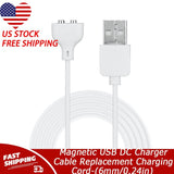 Magnetic USB DC Charger Cable Replacement Charging Cord-(6mm/0.24in)