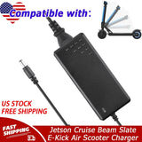 Charger Replacement For Jetson Cruise Beam Slate E-Kick Air Scooter Auto Shut Off