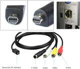 AV A/V TV Cable/Cord for Sony DCR-SR100E DVR-DVD405 DCR-HC40 DCR-HC40E DCR-HC41