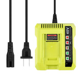 40V Charger For Ryobi 40V Battery OP4040 OP4050 OP4060 OP4075 OP40261 OP40601