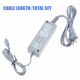 US Type Home Wall Charger Adapter Power Supply for Nintendo Wii U Gamepad Grey
