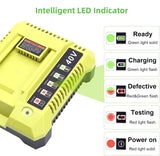 Replacement Charger For Ryobi 40V Battery Charger OP400 OP401 OP404 ZROP401