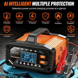Car Charger LiFePO4 Lead Acid Automatic Battery Maintainer,Smart Trickle Charger