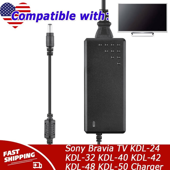 19.5V Adapter for Sony Bravia TV KDL-24 KDL-32 KDL-40 KDL-42 KDL-48 KDL-50