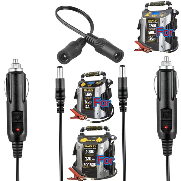 Car DC Adapter For Stanley JumpiT J7C09D J5C09 J5CPD Power Station Jump Starter