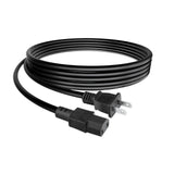 6.6ft 2-Prong Power Cord Cable for Yamaha RX-V1400 RX-V3800 RX-V2500 receivers