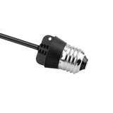 3 Outlet Light Socket Adapter, Convert E26/E27 Bulb Socket to 3 Prong Outlet