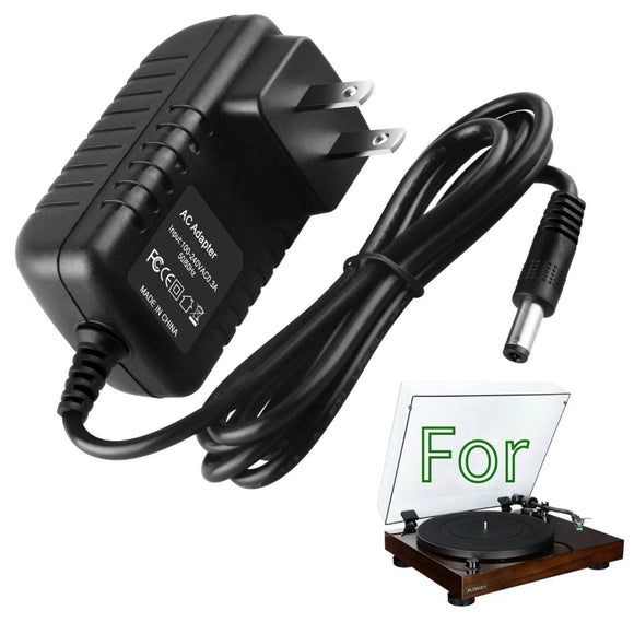 12V AC Adapter Power Supply for Fluance RT81 RT80 Vinyl Turntable Record Player