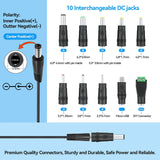 USB Cord 10 Connectors for Moon Lamp,Massage Wand,Router,LED Light,Speaker More