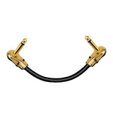 Guitar Patch Cables Right Angle 6 Inch 1/4 Instrument Cables for Effect Pedals