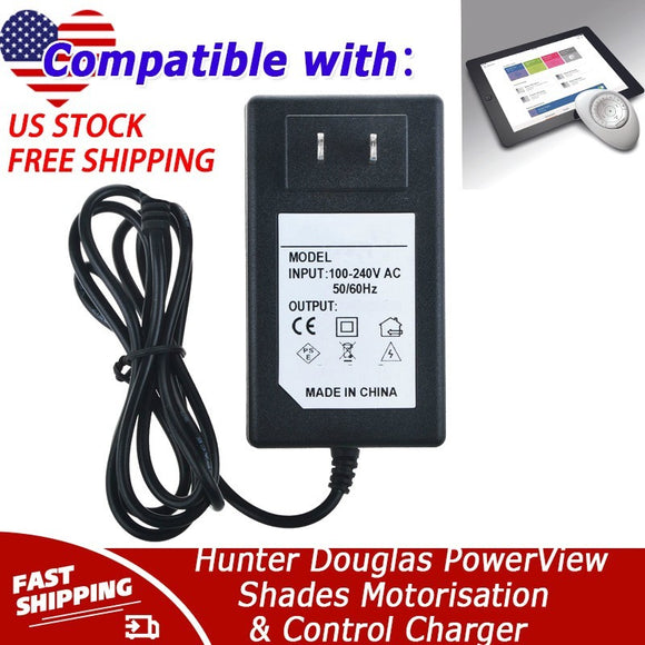 16.8V 2A Power Cord For Hunter Douglas PowerView Shades Motorisation & Control