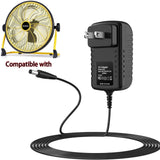 24V AC Adapter For Geek Aire CF2 Floor Fan 16'' Portable 15000mAh Battery