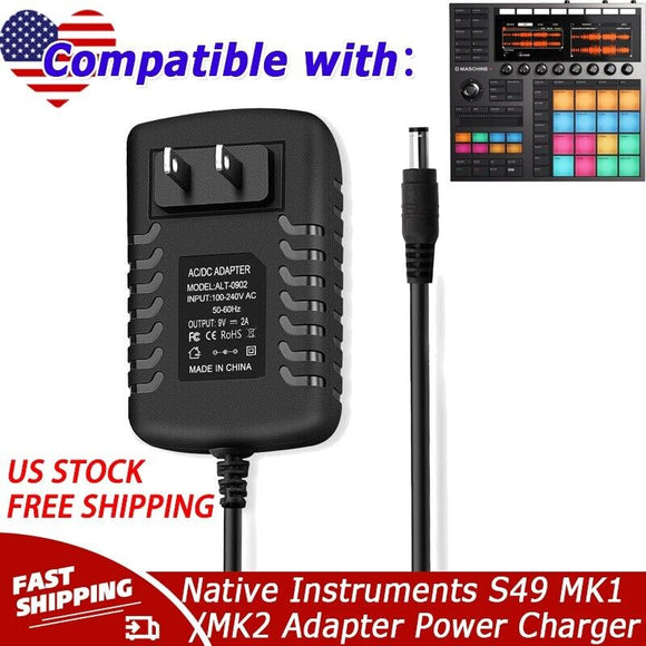 15V AC Adapter For Native Instruments Komplete Kontrol S49 MK1 / MK2 Power Cord