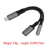 USB-C to 3.5Mm Headphone & Charger Dongle with PD For Galaxy S25 S24 S23 Ultra