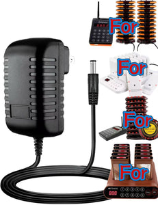 12V AC Adapter For Retekess TD157 TD156 TD103 T116A Pagers Buzzer Lineup