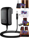 12V AC Adapter For Retekess TD157 TD156 TD103 T116A Pagers Buzzer Lineup