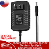 AC Adapter Charger DC for Wagan Jump starters EL2450 Cordless Spotlight Compress