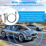 Radar Detector Cable, USB-C to RJ11 Plug Cord For Escort Cobra,Radenso XP etc.