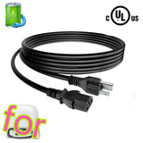 UL 6ft Power Cord For Roborock Qrevo Curv Robot Vacuum Mop 18500Pa Suction