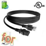 UL 6ft Power Cord For Mova P10 Pro Ultra Gen 2 Robot Vacuum and Mop