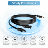 16.5Ft Solar to 8mm Adapter Extension Cable for Jackery/Anker/BLUETTI/EBL/GRECEL