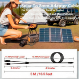 16.5FT Solar Panel to 8mm Adapter Cable for sherpa Power Station