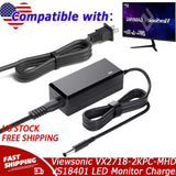 AC Adapter For Viewsonic VX2718-2KPC-MHD VS18401 LED Monitor Charger Power Cord
