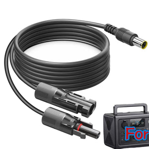 16.5Ft Solar to DC8mm Adapter Cable For BLUETTI EB3A EB70 EB70S AC180 AC60 B80