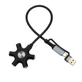USB A/C  To 3.5mm Adapter for Samsung Galaxy Ultra/Note 10+/S10E/A90/A80/A70