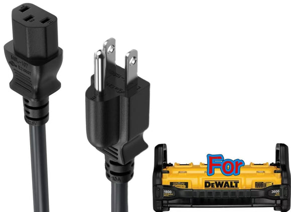⚡UL 6ft Power Cord For DEWALT DCB1800 DCB1800B Portable Station Extension